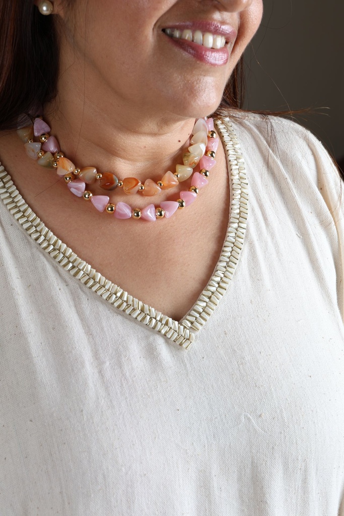  Organic Ombre Kaftan - Lavender
