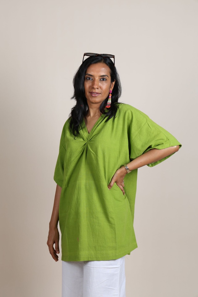 Organic Knot Top - Green