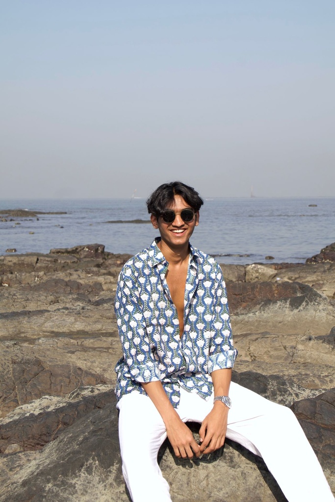 Cotton Full Sleeves Shirt - Indigo