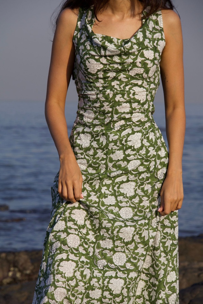 The Cowl Maxi - Green