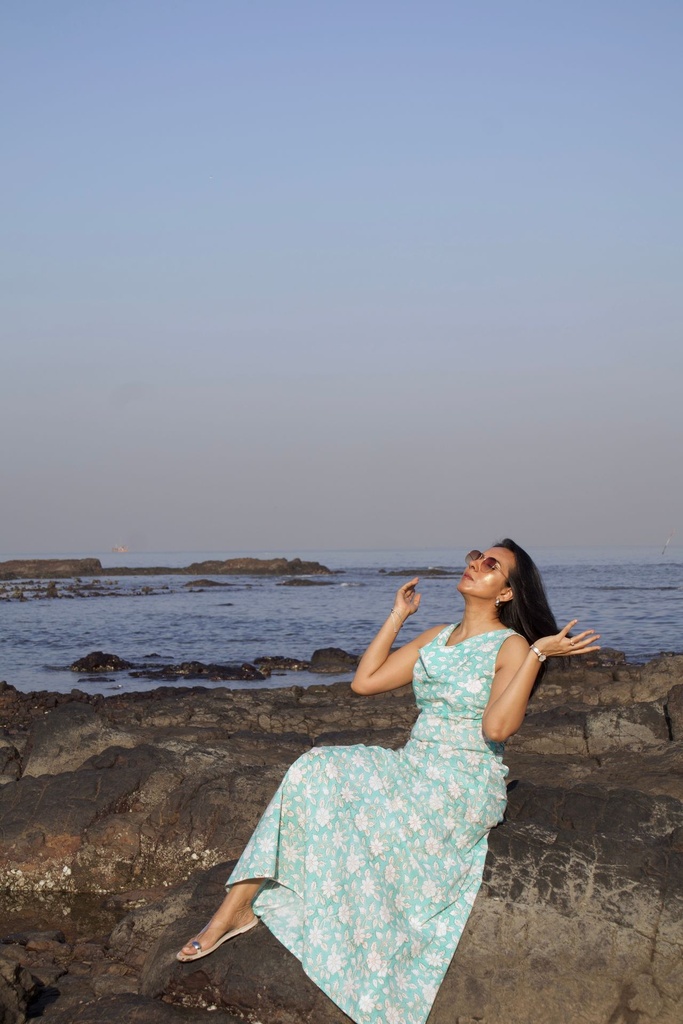 The Cowl Maxi - Mint 