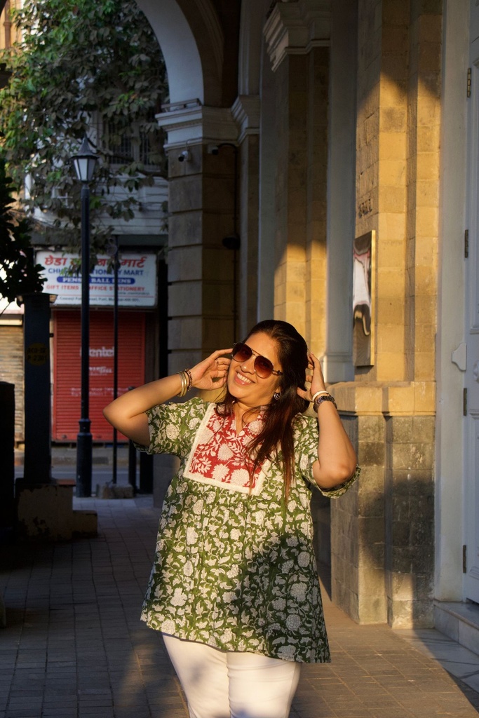 Double Printed Top - Green 