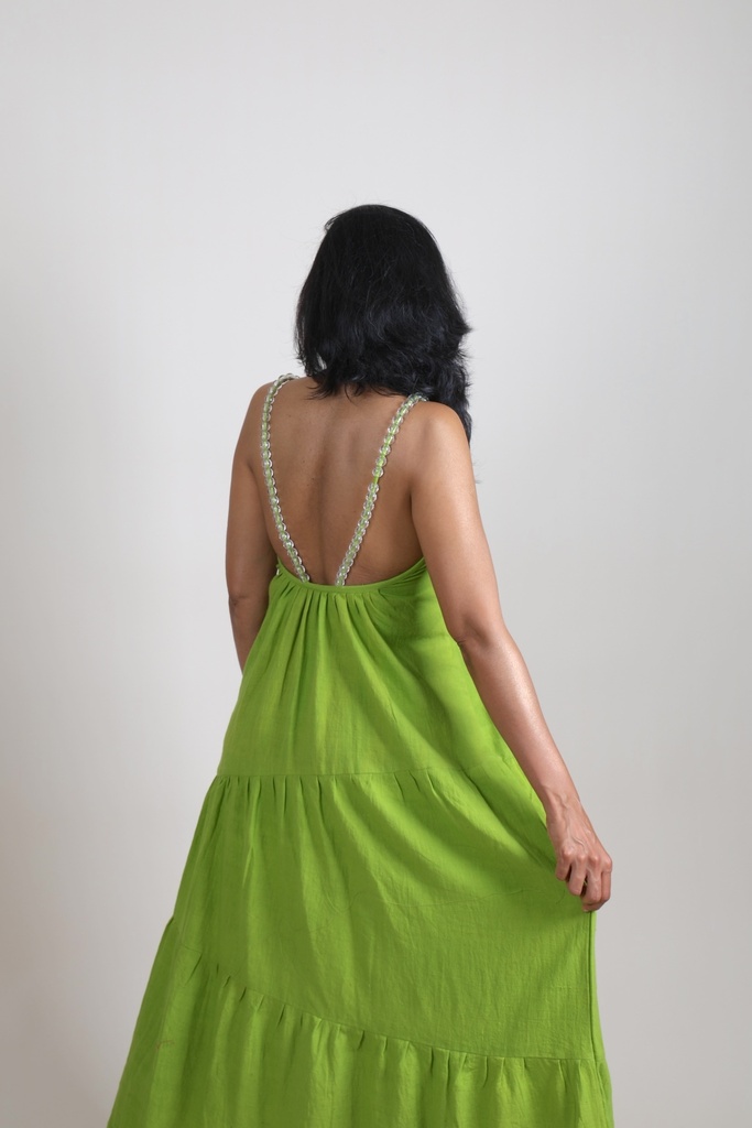 Organic Maxi Dress - Green