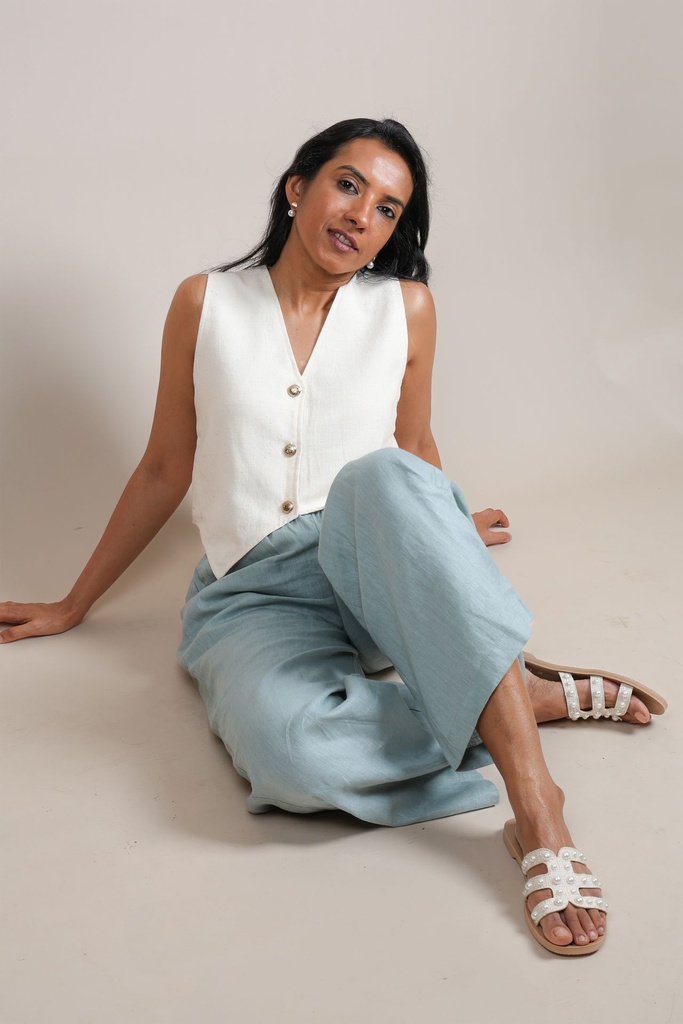 Organic Vest - Ivory