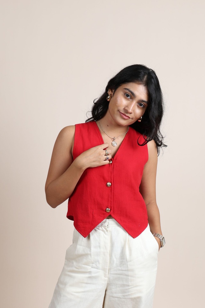 Organic Vest - Red
