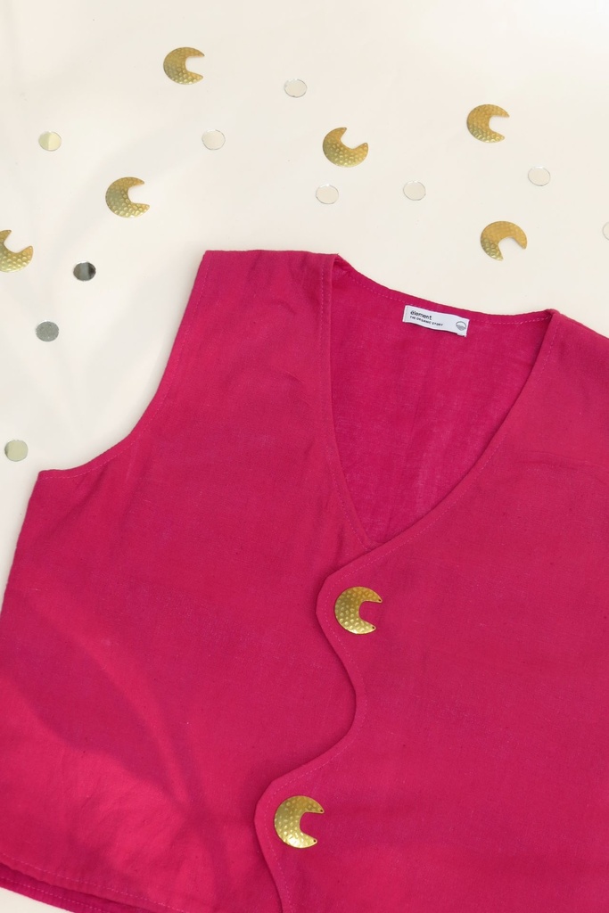 Organic Wave Top - Rani Pink