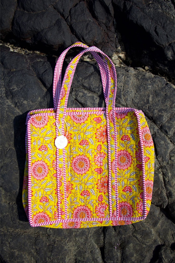 Tote Bag - Floral Yellow