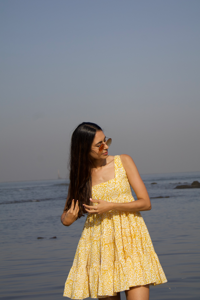 The Flared Mini - Yellow