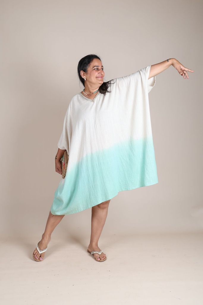 Organic Ombre Kaftan - Mint 