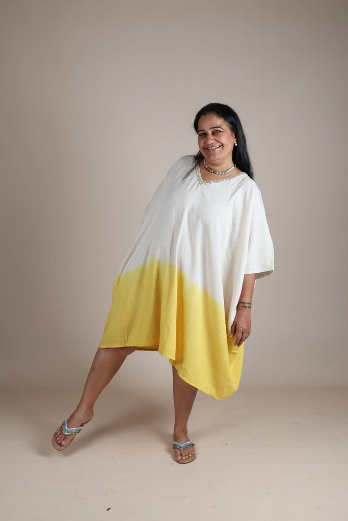 Organic Ombre Kaftan - Yellow
